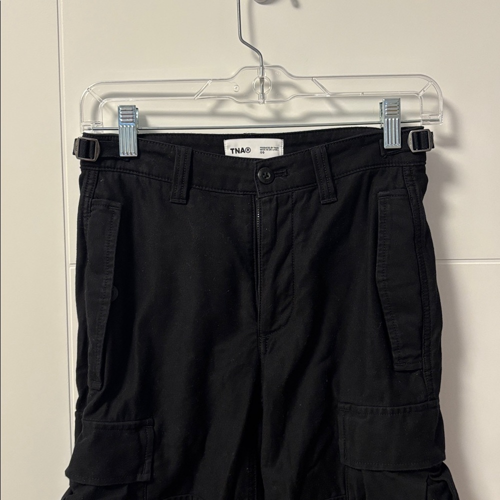 TNA Jet Black Utility Pants